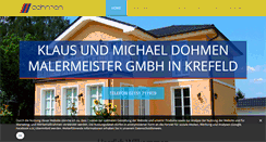 Desktop Screenshot of maler-dohmen.de