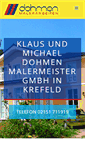 Mobile Screenshot of maler-dohmen.de
