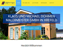 Tablet Screenshot of maler-dohmen.de
